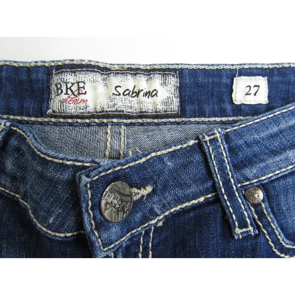 BKE Denim Jeans Sabrina Cuffed Capri Women's Size 27 - Picture 7 of 7